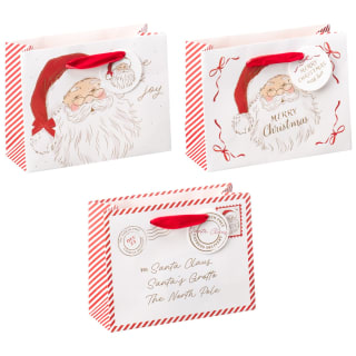Small Christmas Shopper Bags 3pk