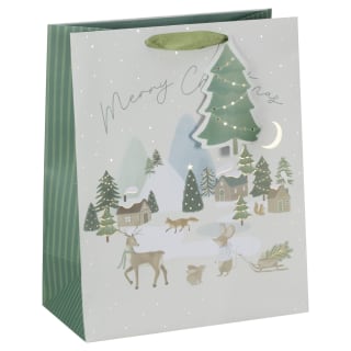 Alpine Charm Large Gift Bag - Merry Christmas