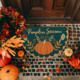 Harvest Home Half Moon Coir Doormat