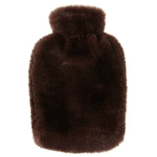 Hot Water Bottle with Zipper - Brown