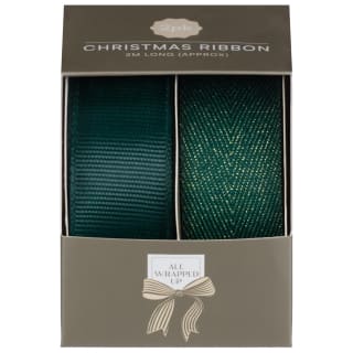 All Wrapped Up Ribbon 2m 2pk - Green