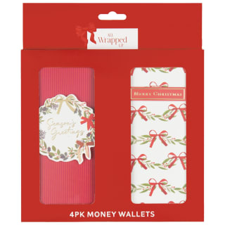 Timeless Traditions Money Wallets 4pk - Assorted