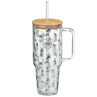 A Tale of Tails Dog Breeds Glass