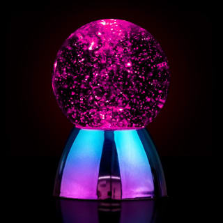 Glow Light Up Glitter Ball Snow Globe
