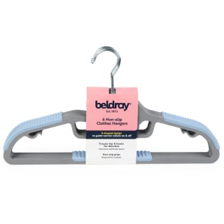 Beldray Non-Slip Clothes Hangers 6pk - Blue
