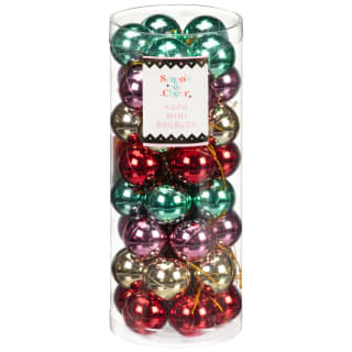 Season of Cheer Mini Baubles 40pk - Multicolour