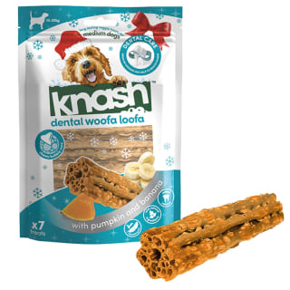 Knash Dental Woofa Loofa Medium 7pk - Pumpkin & Banana
