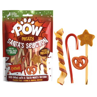 POW Meaty Santa's Selection Dog Chews 190g