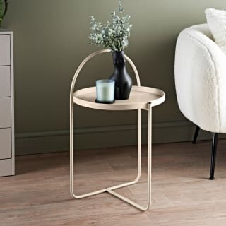 424789-home-collection-metal-arch-side-table-beige