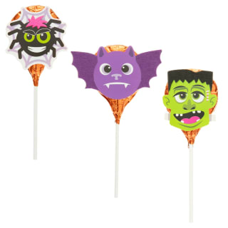 Halloween Character Felt Lollipops 24g - Assorted