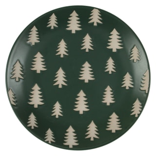Tree Embossed Side Plate 8&quot;