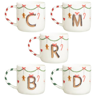 Christmas Alphabet Mug - Assorted