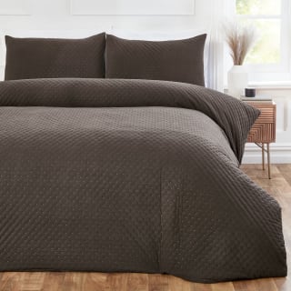 Rowan Pinsonic Charcoal Duvet Set - King