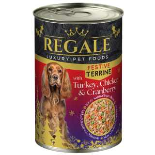 Regale Festive Terrine Wet Dog Food Can 395g - Turkey, Chicken & Cranberry