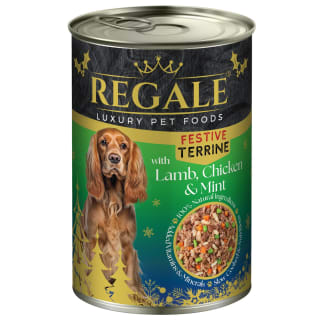 Regale Festive Terrine Wet Dog Food Can 395g - Lamb, Chicken & Mint