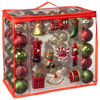 Timeless Traditions Baubles 72pk - Red