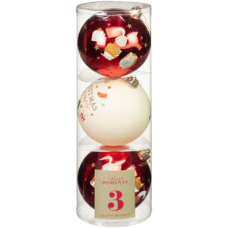 Merry Moments Kids' Luxury Baubles 3pk