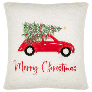 Driving Home For Christmas Cushion
