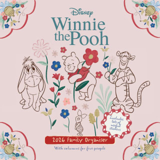 Winnie the Pooh Family Organiser 2026 - Red