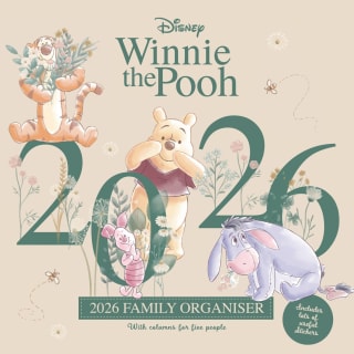 Winnie the Pooh Family Organiser 2026 - Green
