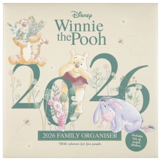 Winnie the Pooh Family Organiser 2026 - Green