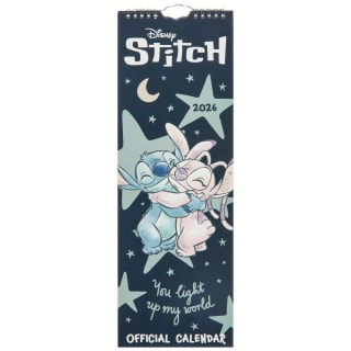 Disney Stitch Slim Calendar 2026 - You Light up my World