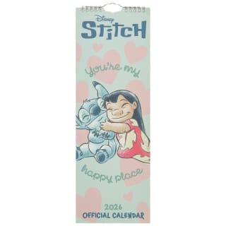 Disney Stitch Slim Calendar 2026 - You're my Happy Place