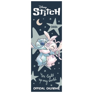 Disney Stitch Slim Calendar 2026 - You Light up my World