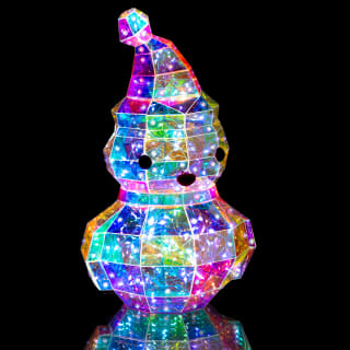 Light Up Iridescent Snowman 31cm