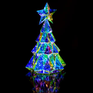 Light Up Iridescent Christmas Tree 40cm