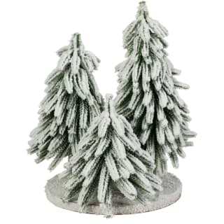 Festive Folklore Frosted Christmas Tree Trio