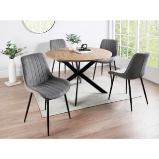 Lyla Round Dining Furniture Set 5pcs
