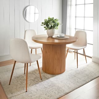 Ezra Dining Table with Panelled Base - Oak