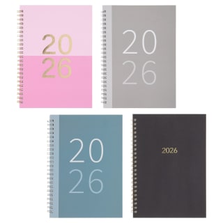 A5 Week to View Diary 2026 - Assorted