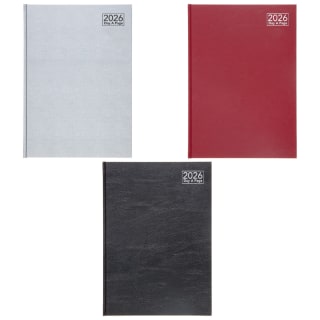 A4 Page A Day Diary 2026 - Assorted