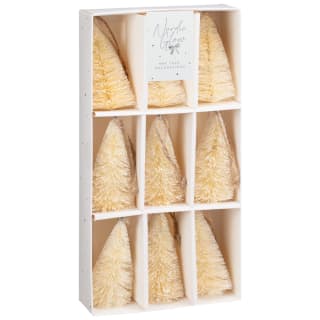 Nordic Glow Christmas Tree Decorations 9pk - White