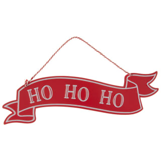 Christmas Slogan Plaque - Ho Ho Ho