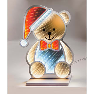 Multicolour Infinity Bear Light Up Decoration