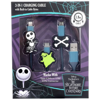 The Nightmare Before Christmas 3-in-1 Charging Cable - Jack & Oogie Boogie
