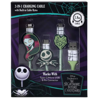 The Nightmare Before Christmas 3-in-1 Charging Cable - Jack & Sally