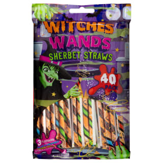 Witches Wands Sherbet Straws 40pk