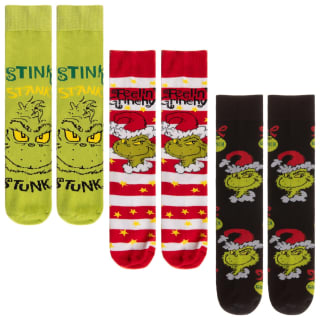 The Grinch Men's Socks 3pk - Assorted