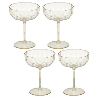 Christmas Glitter Cocktail Glasses 4pk