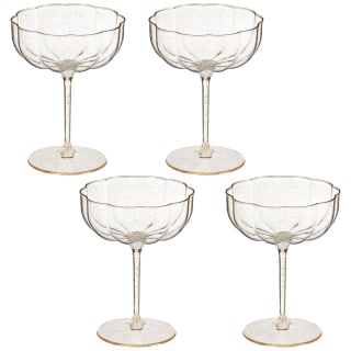 Celebrate Glitter Martini Glasses 4pk