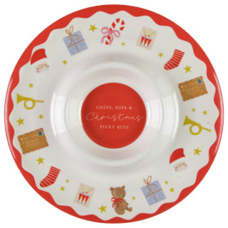 Merry Making Novelty Christmas Chip & Dip Tray