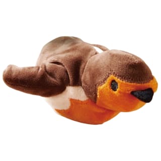 Tinsel Tails Interactive Flapping Bird Pet Toy - Robin