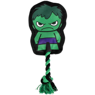 Marvel Tough Edge Dog Toy with Rope - Hulk