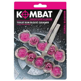 Kombat Toilet Rim Block Cleaner 2pk - Floral Blossom