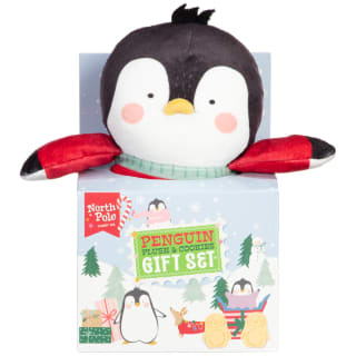 Plush & Cookies Gift Set - Penguin