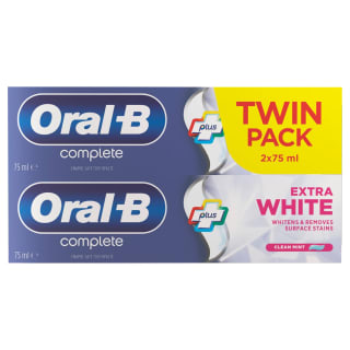 Oral-B Complete Extra White Toothpaste Twin Pack